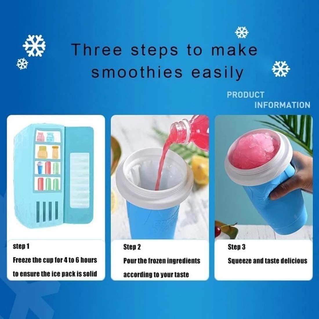 Buy 2 Get 1 Free - Frozen Magic Slushy Maker Squeeze Cup