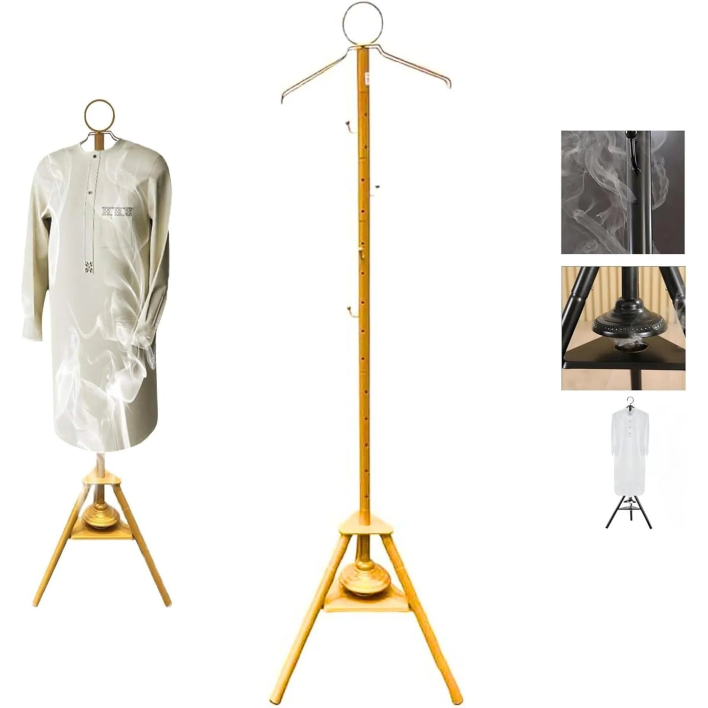 Clothes Incense Burner Stand - Available in Gold Color only