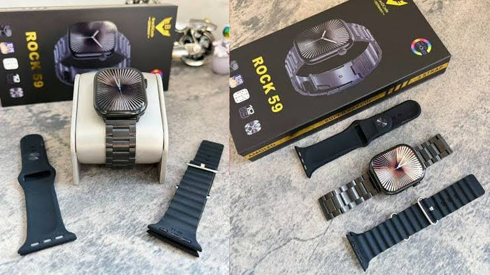 Brandcode Germany Rock 59 Smart Watch with 3 Straps