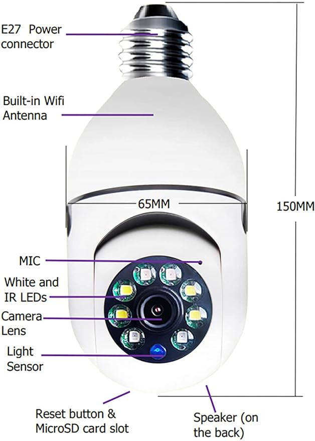 360 Captivating WiFi Panorama Camera by & Wireless WIFI Outdoor CCTV Monitor Smart Home Security, Easy To View Install, Your Ultimate Home Sentinel
