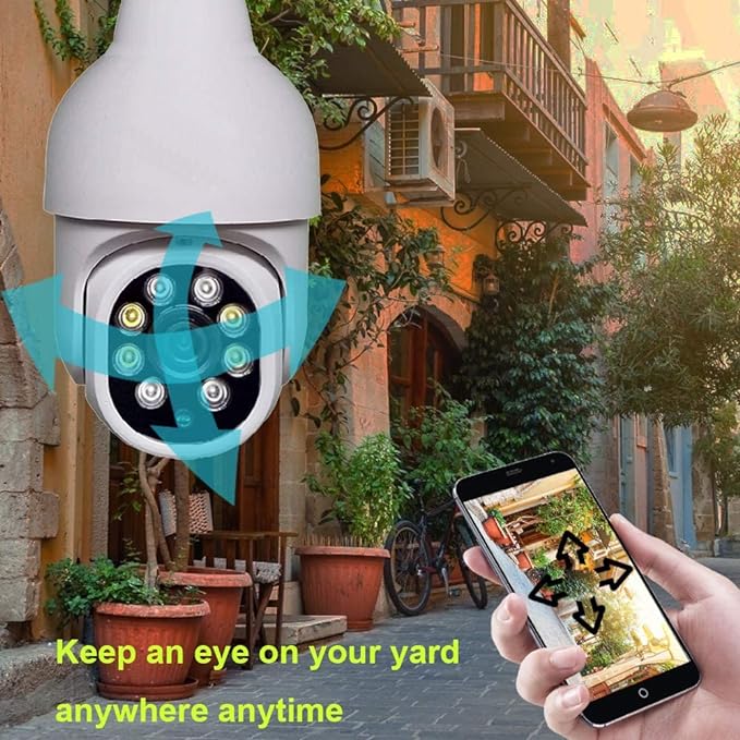 360 Captivating WiFi Panorama Camera by & Wireless WIFI Outdoor CCTV Monitor Smart Home Security, Easy To View Install, Your Ultimate Home Sentinel