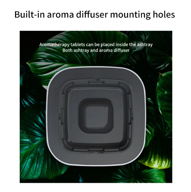 Smoke Removal Air Purification Ashtray Anion Purification Practical Automatic Purifier Ashtray Portable Gadgets For Car Ashtray