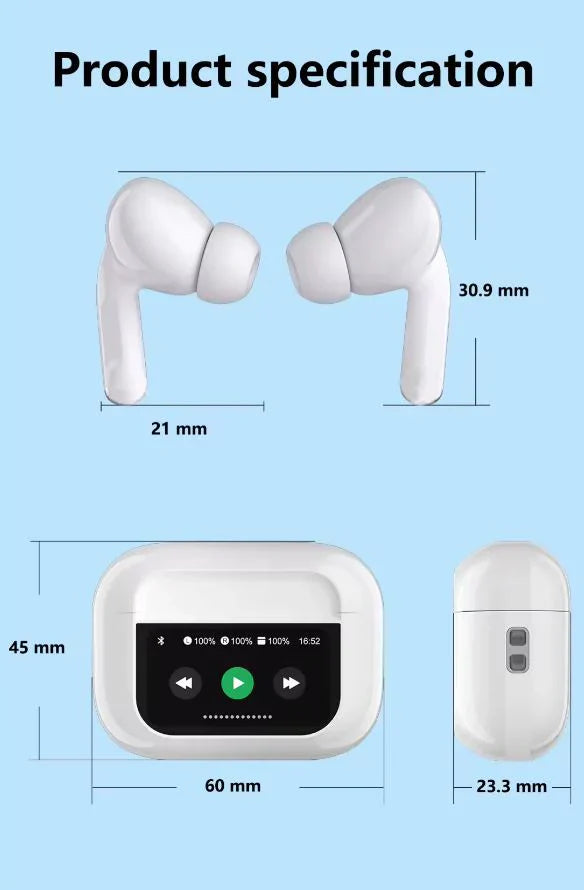 WT 5 AIRBUDS TOUCH SCREEN & LCD DISPLAY