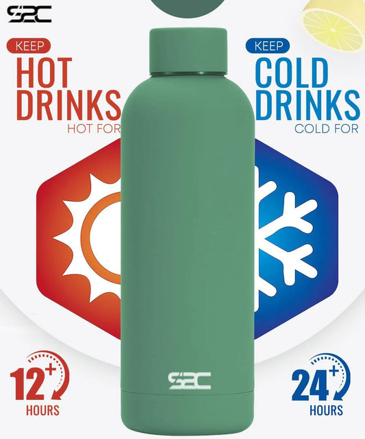 Water Bottle Stainless Steel 750ml - Double Wall insulated Water Bottles for Hot Water Gym Bottle Stainless Steel Water Bottle for Kids School Flask Bottle Hot water bottle