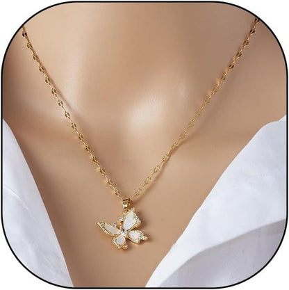 Gold plated Butterfly Necklace for Women