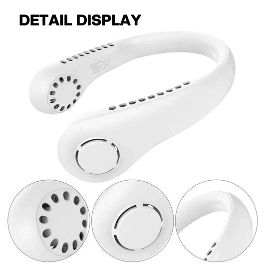 Keep yourself cool on the go - Neck Hanging Fan - Buy 1 Get 1 Free